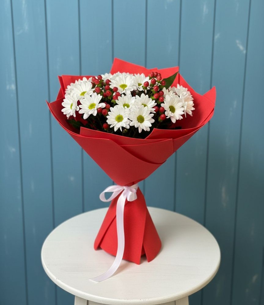 Букет цветов из: Хризантемы в Балее