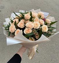 Букет Кремовые розы Латте в Балее