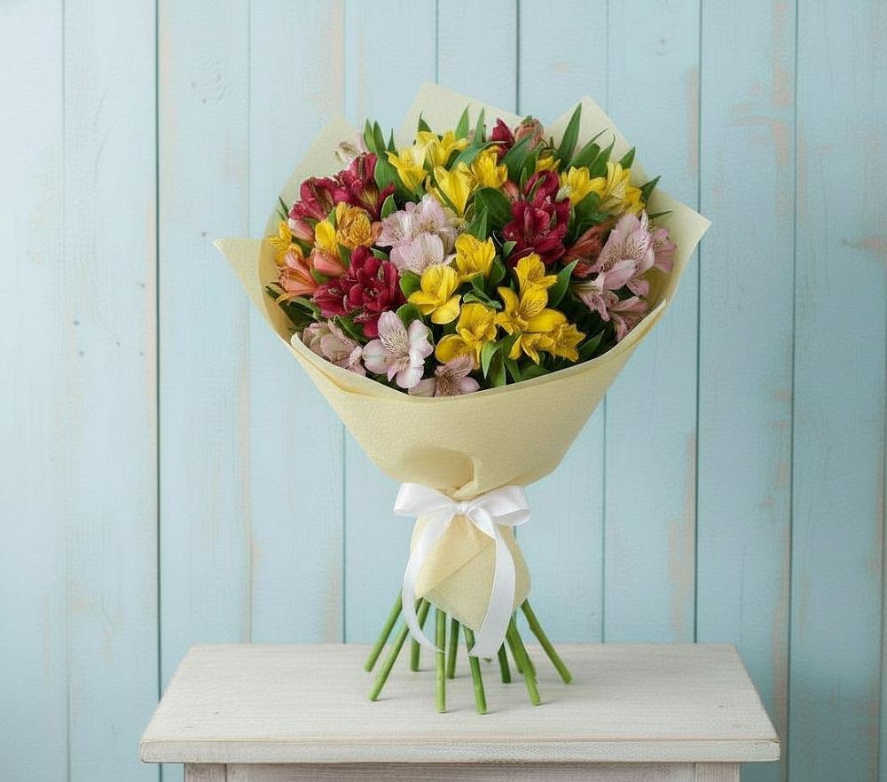 Букет цветов из: Альстромерии в Балее